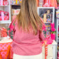 Gingham Vneck Top