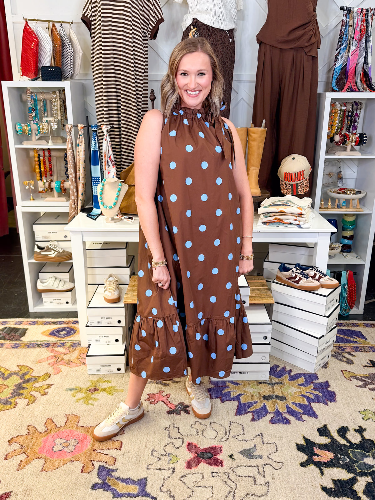 Polka Dot Mid Dress