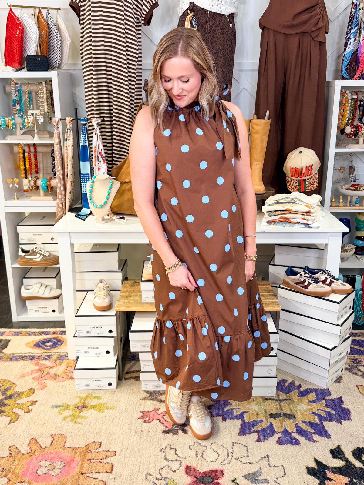 Polka Dot Mid Dress