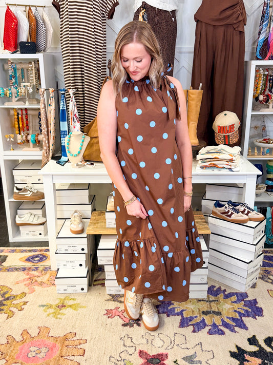 Polka Dot Mid Dress