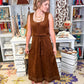 The Annie Suede Midi Dress