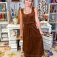 The Annie Suede Midi Dress