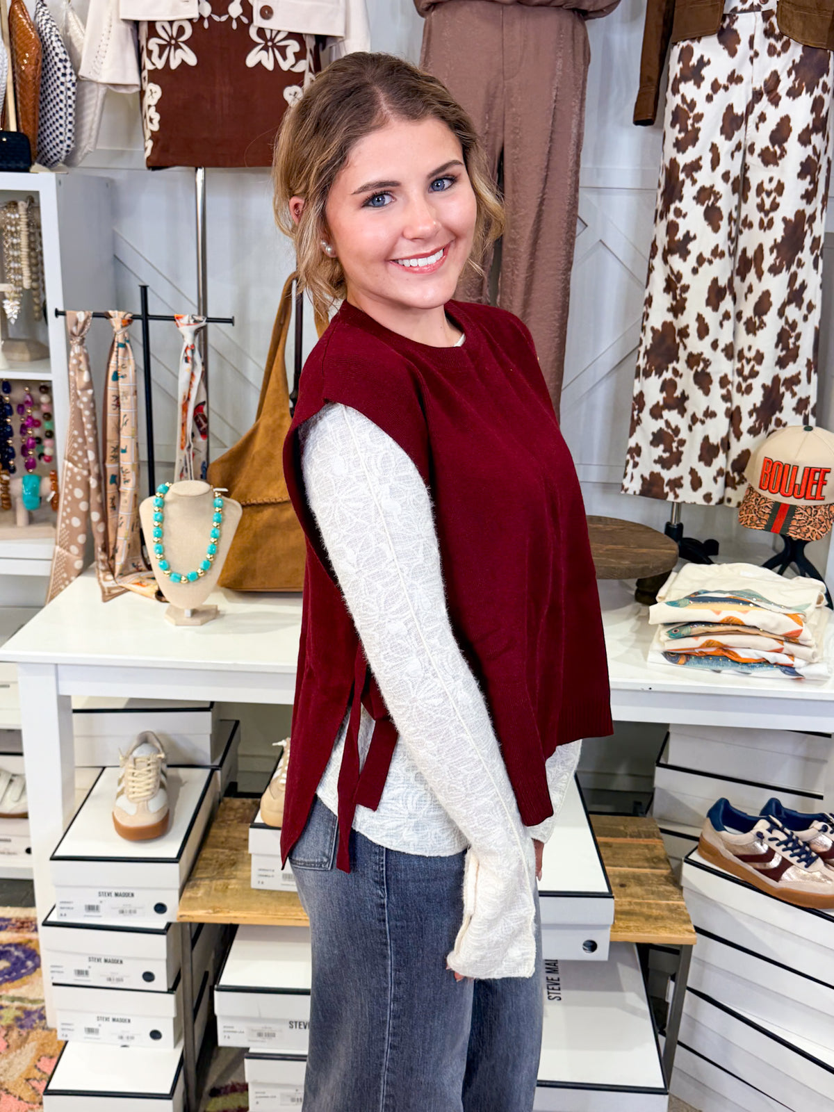 Open Sided Sweater Vest
