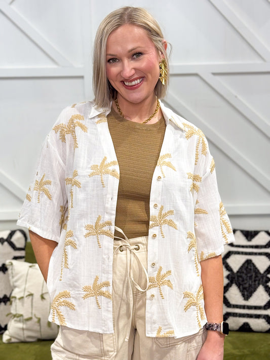 Palm Tree Blouse