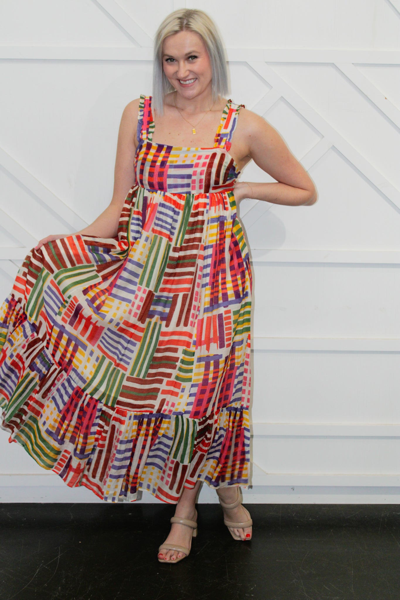 Jessica Tiered Print Dress