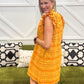 Eyelet Ruffled Dress