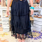 Mesh Tiered Skirt