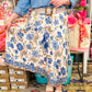 Printed Handkerchief Midi Skirt