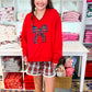 Plaid Bow Sweatshirt
