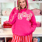 "MERRY" Applique Hoodie