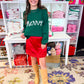 Green MERRY Sweater