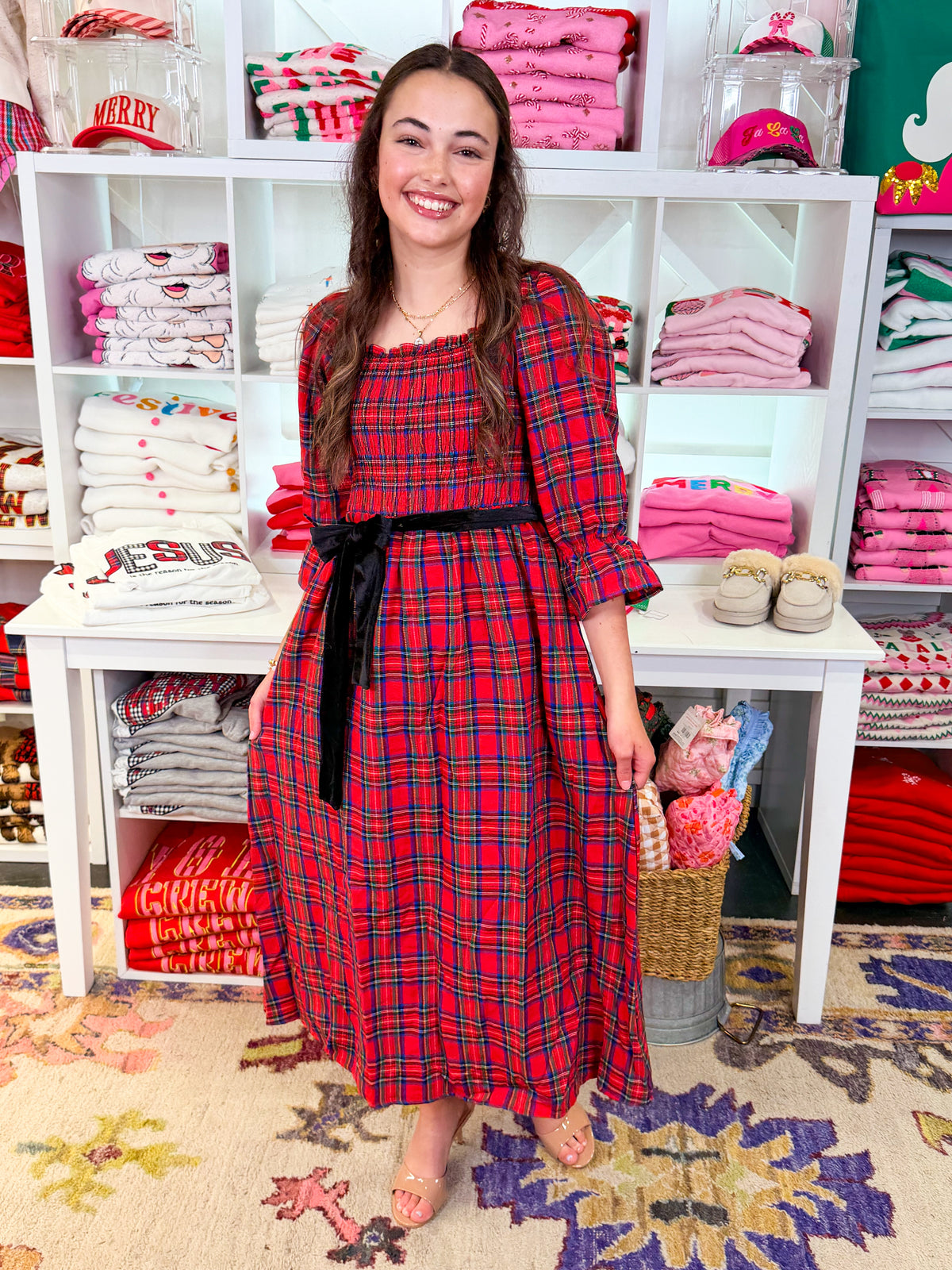 Smocked Holiday Dress