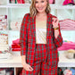 Tartan Check Double Breasted Blazer