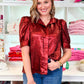 Angie Metallic Blouse