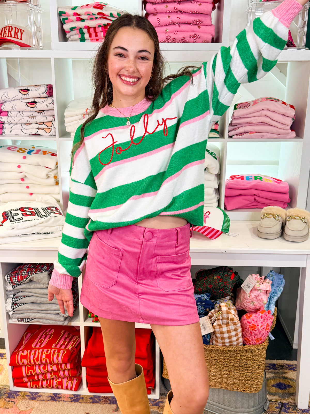 Suede-Look  Stretchy Skort
