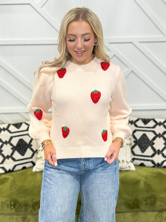 Lillie Strawberry Sweater