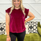 Ruby Velvet Top