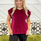 Ruby Velvet Top