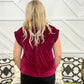 Ruby Velvet Top