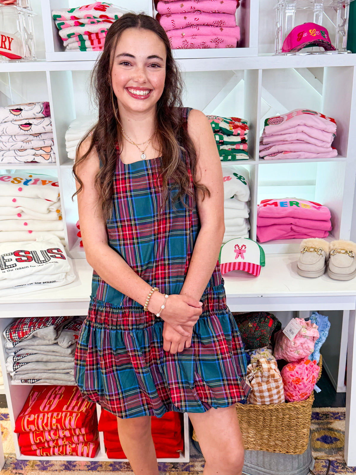 Plaid Mini Dress