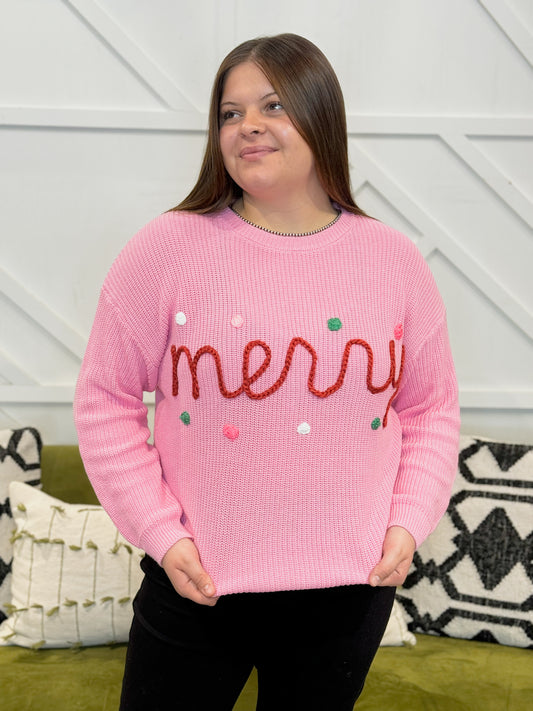 Merry Pink Sweater