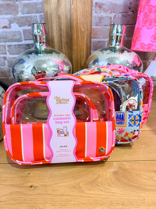 Clearly Chic Cosmetic Bag Set