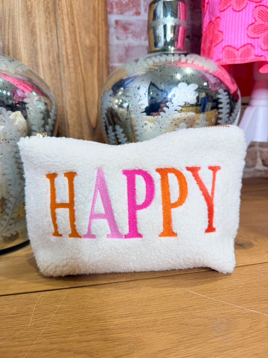 Teddy Pouch Happy