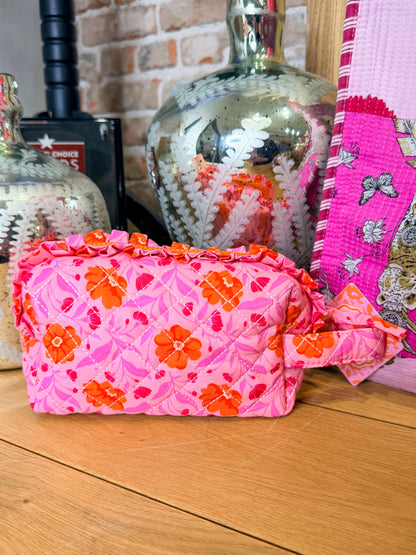 Quilted Cosmetic Pouch