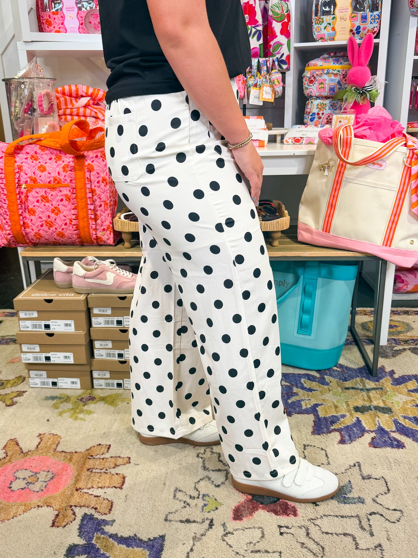 Polka Dot Print Loose Pant