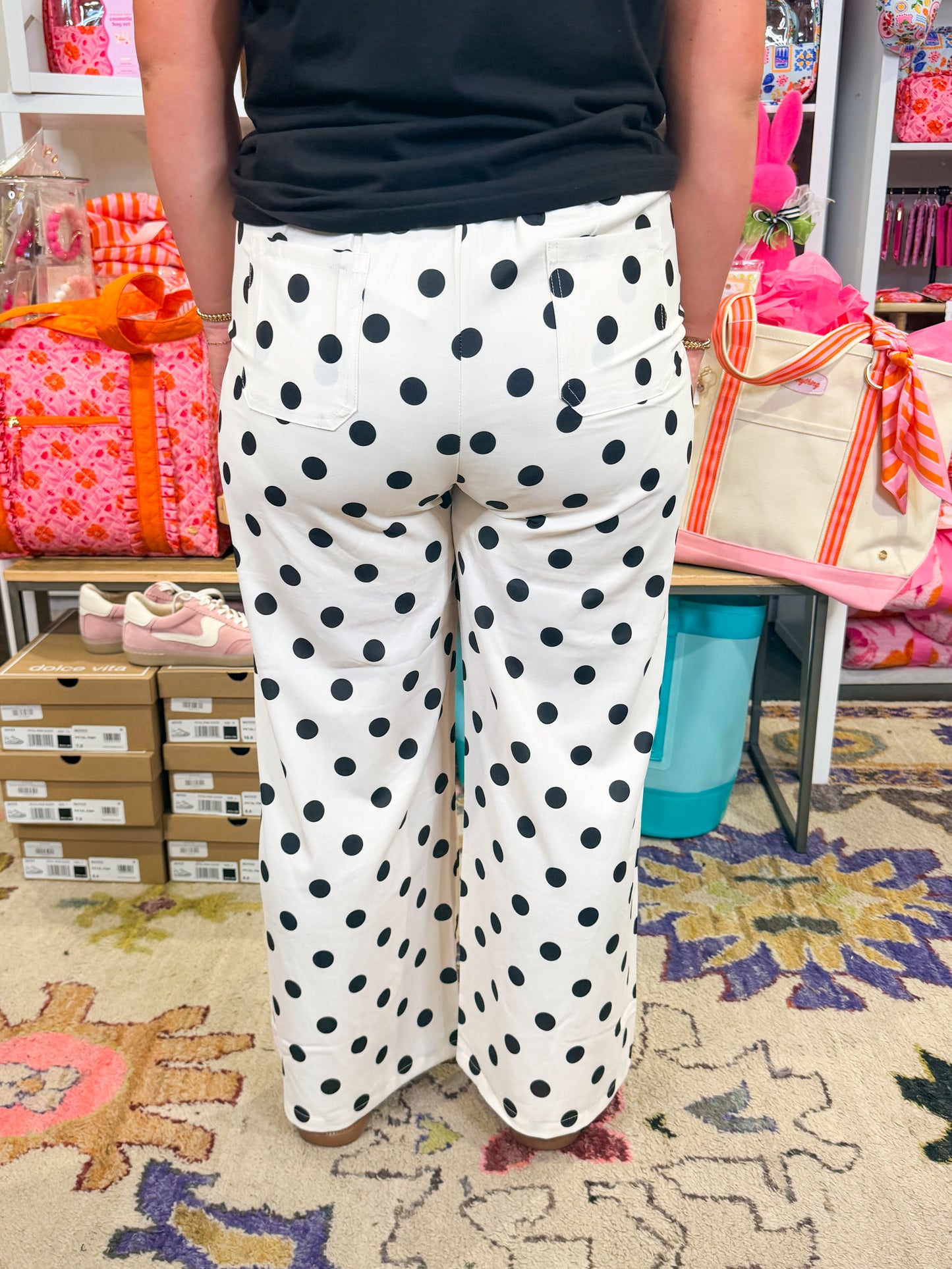 Polka Dot Print Loose Pant