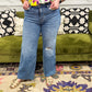 Vintage Wash Wide Leg w Destroy Jean