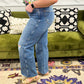 Vintage Wash Wide Leg w Destroy Jean