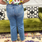 Vintage Wash Wide Leg w Destroy Jean