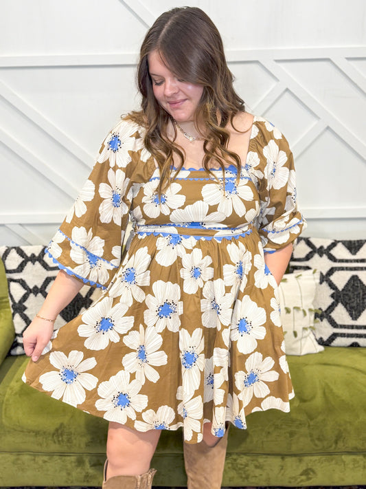 BreAnn Floral Print Dress