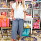 Striped Waistband Pants