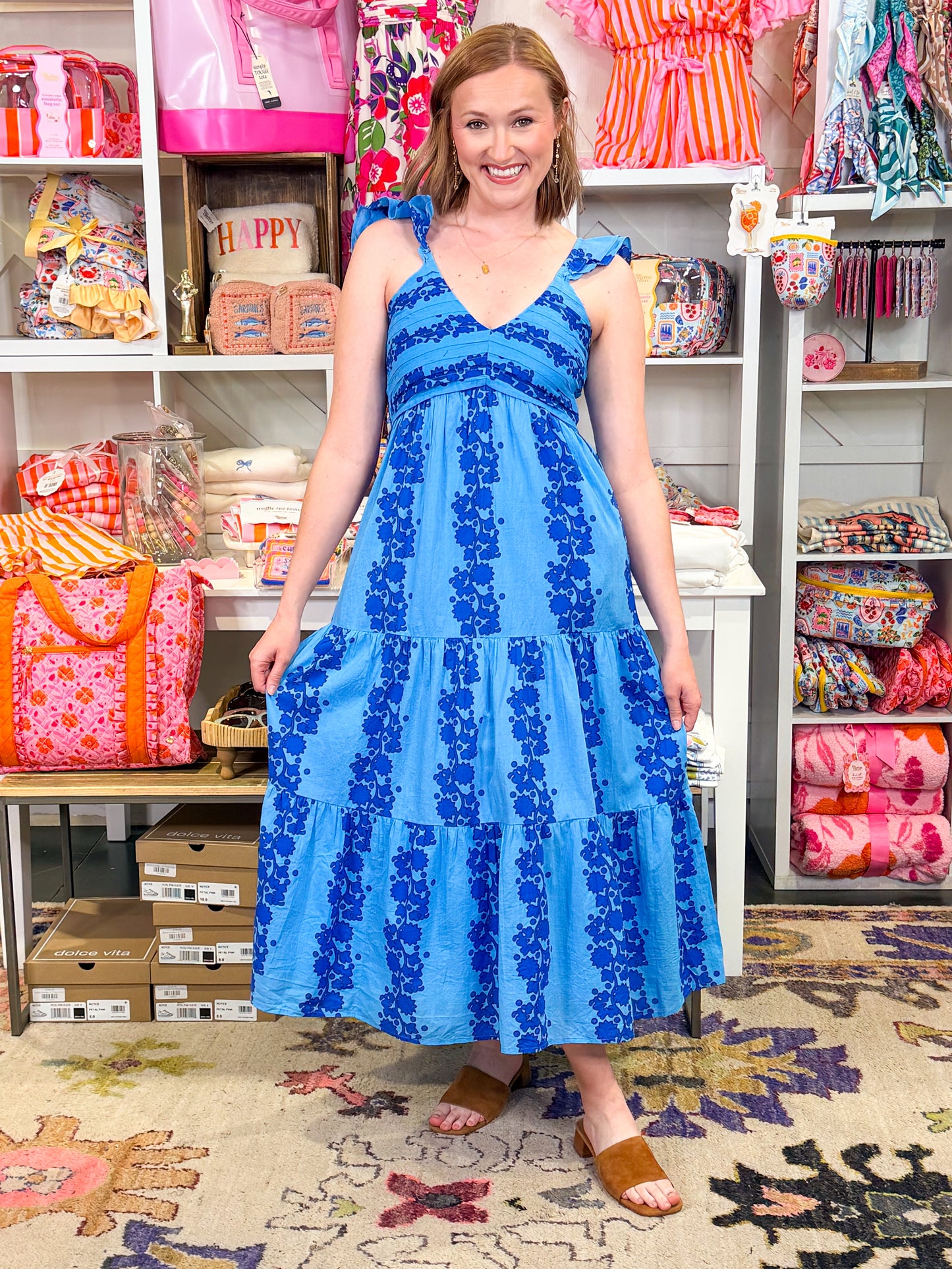 Audry Flutter Sleeve Dress