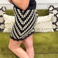 Crochet Lace Trimmed Skirt