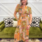 Tile Printed Midi Dress