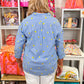 Lolita Blue Lemon Embroidery Top