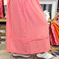 Red Gingham Midi Skirt