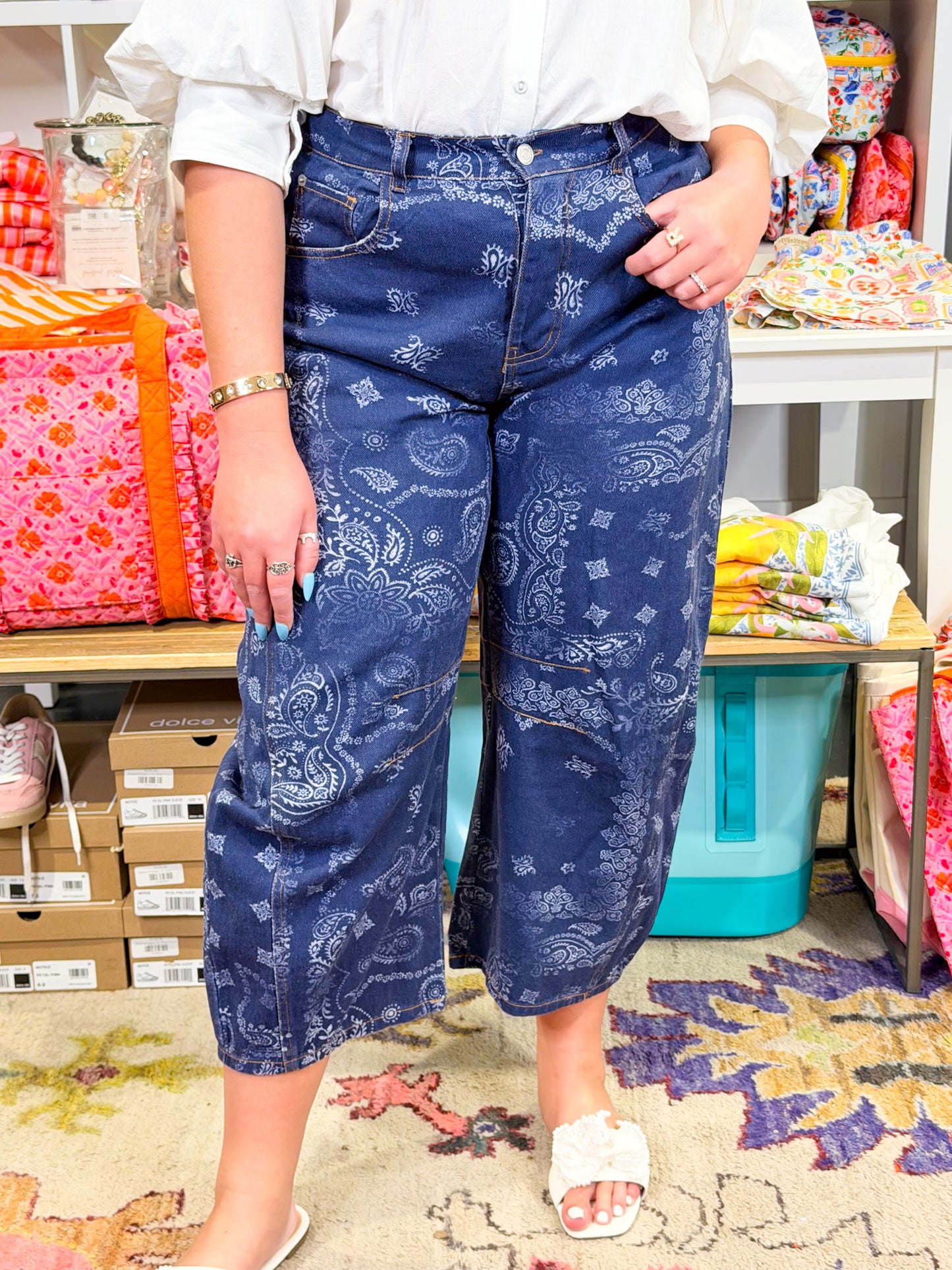 Mineral Washed Paisley Jean