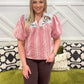 Poppy Puff Sleeve Gingham Top
