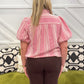 Poppy Puff Sleeve Gingham Top