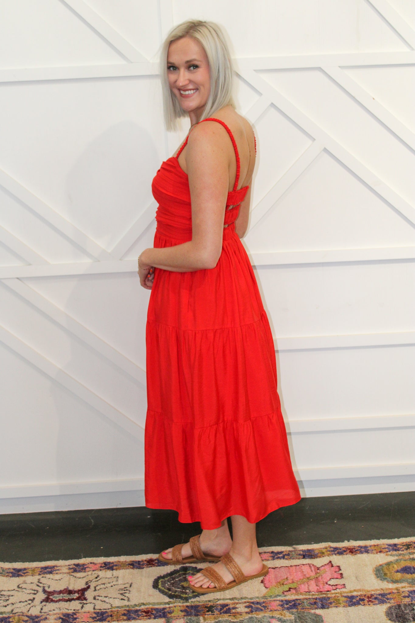 Kallie Cut Out Midi Dress