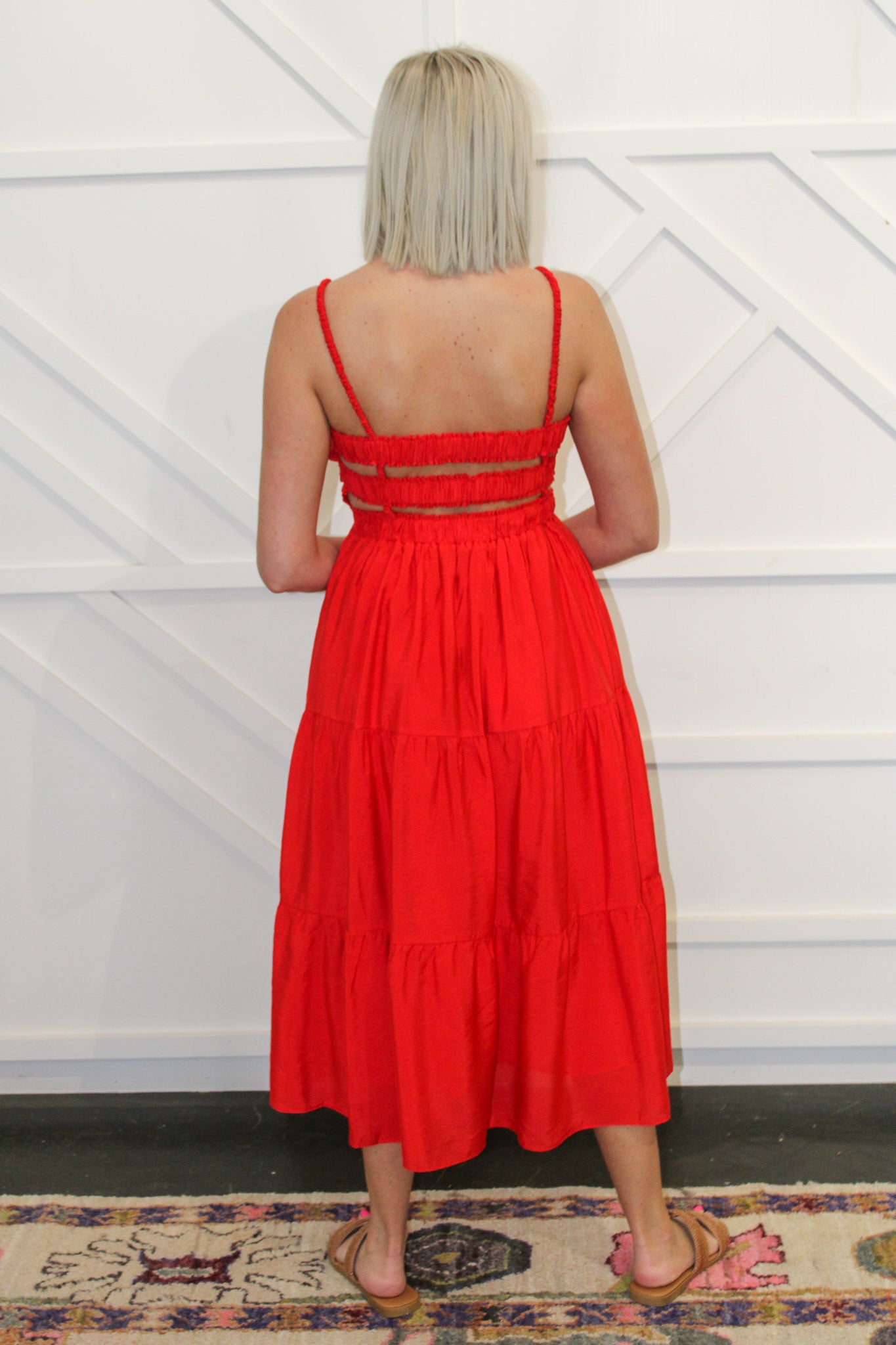 Kallie Cut Out Midi Dress