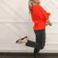 HW Black Destroyed Boyfriend Jeans