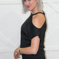 Luna Ribbed Cut Out Top