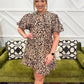Cheetah Print Mini Dress