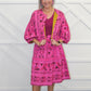 Hot Pink Jacquard Jacket