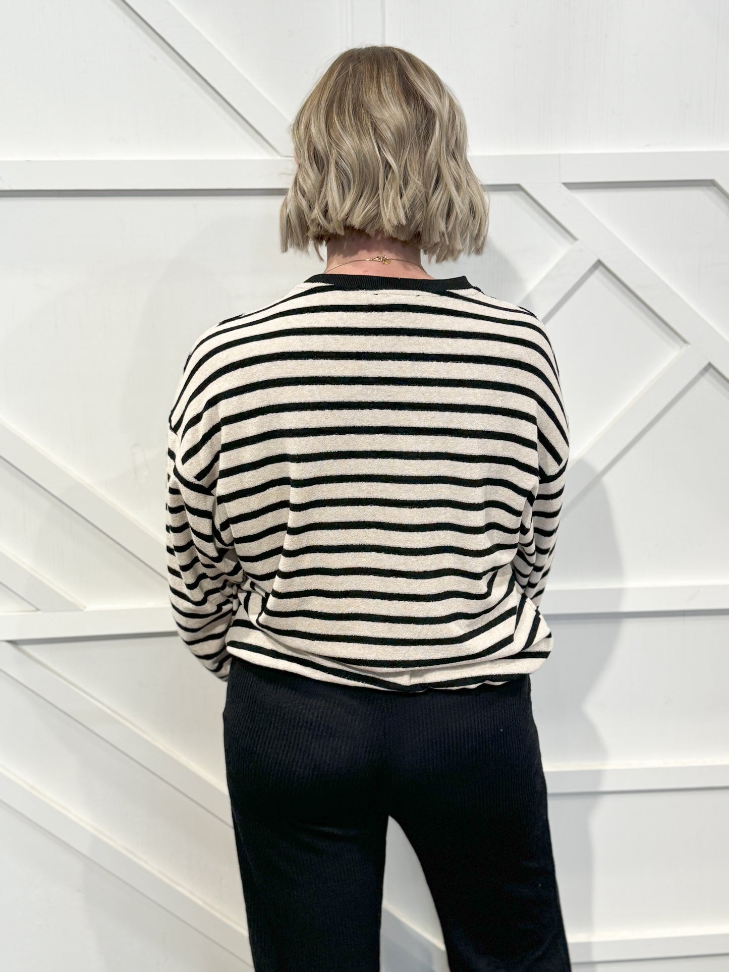 Kelci Striped Sweatshirt